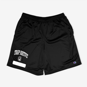 "P" E Shorts Black
